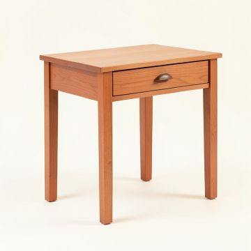 Oak Crest Side Table - Terracotta (synthetic illustration; no displayed measurements)