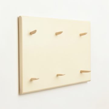 Shore Canyon Empty Wall-Mounted Tool Organizer Panel - Ivory (synthetic illustration; no displayed measurements)