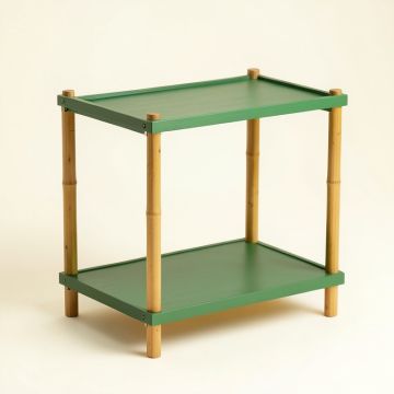 Hazel Arc Empty Countertop Canister Rack - Green (synthetic illustration; no displayed measurements)