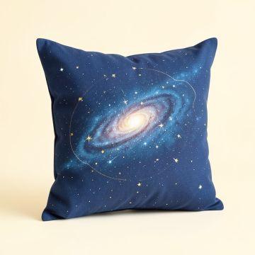 Dulin Aquarius Zodiac Sign Astrological Constellation Throw Pillow (synthetic illustration; no displayed measurements)