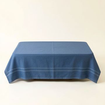Cove Crest Flat Bed Sheet - Blue (synthetic illustration; no displayed measurements)