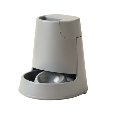 Pet Cat Dog Automatic Feeders Dispenser Automatic Gravity Feeders Bottle Stand Gray