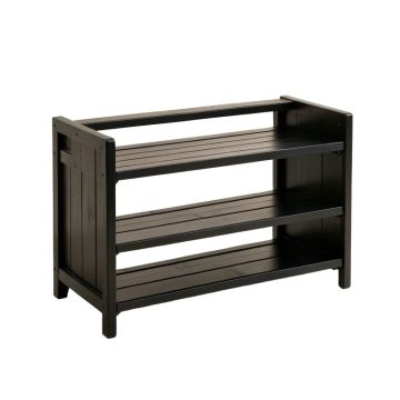 Reed Crossing Shoe Storage Bench - Black
