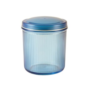 Meadow Arc Storage Canister With Lid - Blue