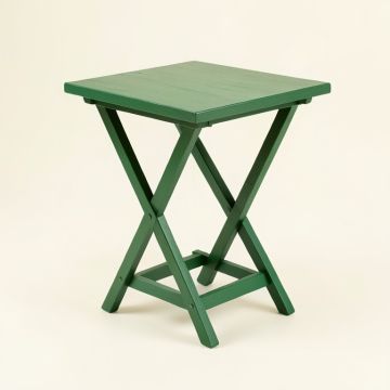 Oak Bridge Compact Balcony Table - Green (synthetic illustration; no displayed measurements)