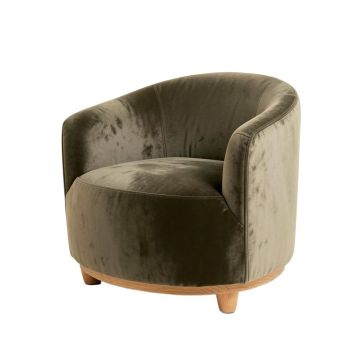 Tryphena 32 '' Wide Velvet Barrel Chair