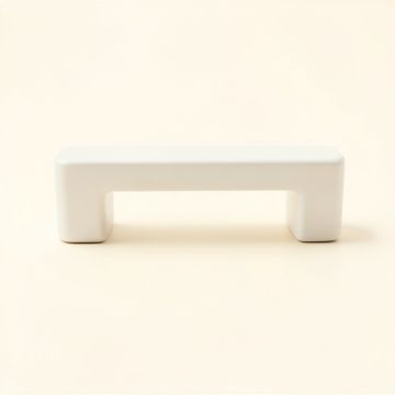 Ridge Crest Cabinet Handle Without Packaging - White (synthetic illustration; no displayed measurements)