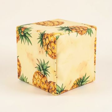Pineapple Nonwoven 2 Piece Fabric Cube Set (synthetic illustration; no displayed measurements)