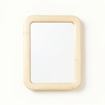 Spruce Bend Framed Wall Mirror - Cream (synthetic illustration; no displayed measurements)