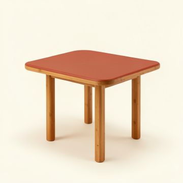 River Branch Compact Balcony Table - Terracotta (synthetic illustration; no displayed measurements)