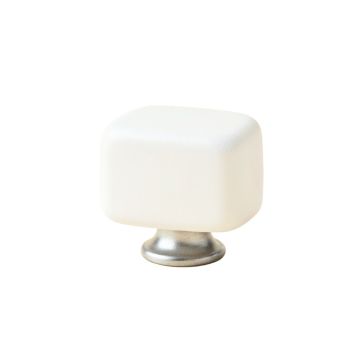 Alder Branch Cabinet Knob Without Packaging - White