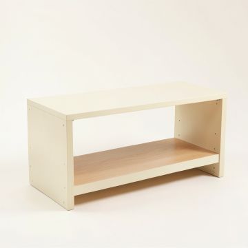 Moss Edge Indoor Bench - Cream (synthetic illustration; no displayed measurements)