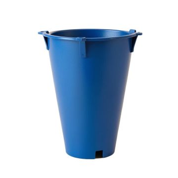 Hill Canyon Empty Railing Planter With Integral Brackets - Blue