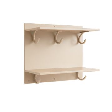 Harbor Bluff Wall-Mounted Entryway Organizer Shelf - Beige