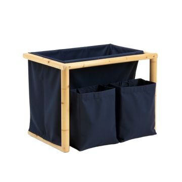 Holly Dale Laundry Sorting Station With Plain Removable Bags - Navy