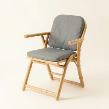 Brook Brook Folding Outdoor Chair - Gray (synthetic illustration; no displayed measurements)