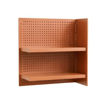 Lake Dale Empty Wall-Mounted Tool Organizer Panel - Terracotta