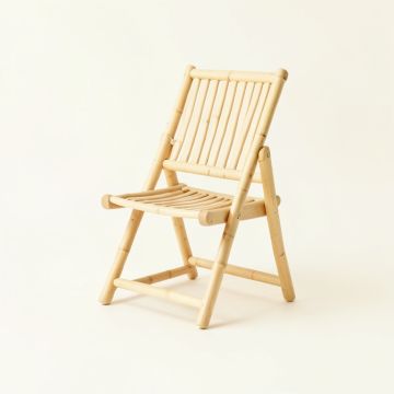 Aspen Canyon Folding Outdoor Chair - Ivory (synthetic illustration; no displayed measurements)