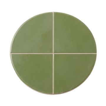 Penny Round .75 '' X .75 '' Porcelain Mosaic Tile In Olive