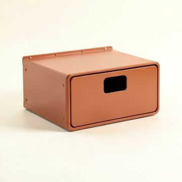 Ash Fold Under-Desk Drawer Unit - Terracotta (synthetic illustration; no displayed measurements)
