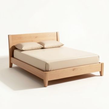 Dilorenzo Solid Wood Standard Bed (synthetic illustration; no displayed measurements)