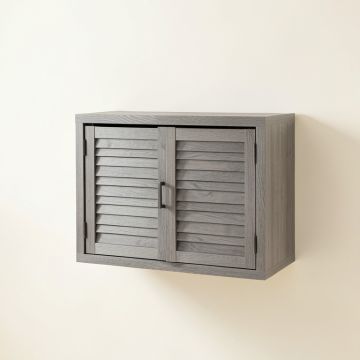 Vale Bluff Wall-Mounted Entry Cabinet - Gray (synthetic illustration; no displayed measurements)