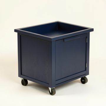 Elm Crest Empty Rolling Workshop Cart - Navy (synthetic illustration; no displayed measurements)
