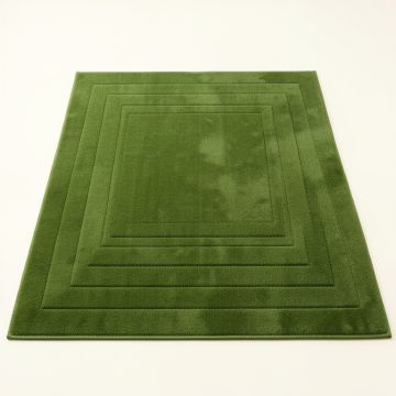 Field Bridge Rectangular Outdoor Rug - Green (synthetic illustration; no displayed measurements)