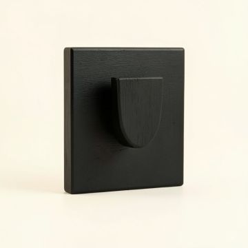 Dune Bridge Wall-Mounted Robe Hook - Black (synthetic illustration; no displayed measurements)