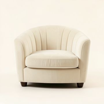 Cedar Canyon Upholstered Armchair - Ivory (synthetic illustration; no displayed measurements)