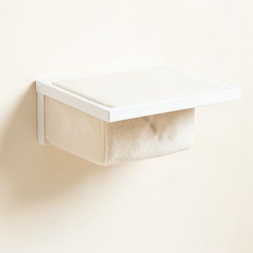 Wren Canyon Wall-Mounted Cat Perch - White (synthetic illustration; no displayed measurements)
