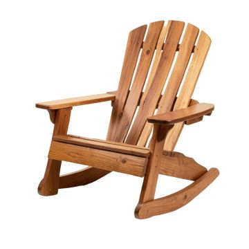Janes Solid Wood Rocking Adirondack Chair