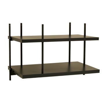 Spruce Bluff Empty Seed-Starting Shelving Unit Without Lights - Black
