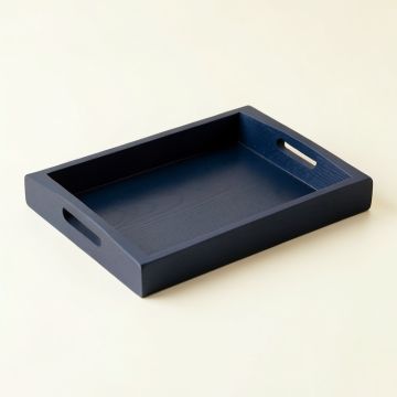 Slate Branch Serving Tray - Navy (synthetic illustration; no displayed measurements)
