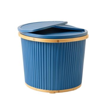 Dune Branch Laundry Hamper - Blue