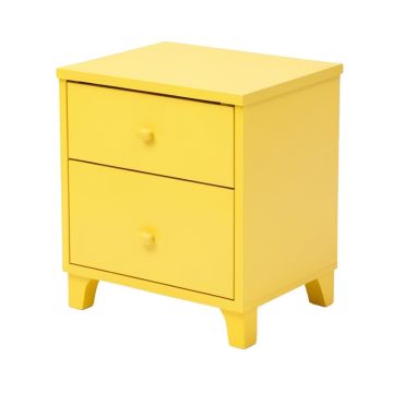 Catton 1 - Drawer Nightstand In Yellow (synthetic illustration; no displayed measurements)