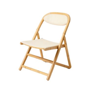 Birch Bridge Folding Outdoor Chair - Ivory