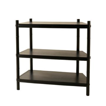Juniper Brook Empty Seed-Starting Shelving Unit Without Lights - Black (synthetic illustration; no displayed measurements)