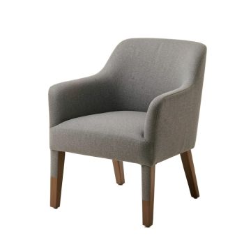 Ziggie Upholstered Dining Chair In Gray