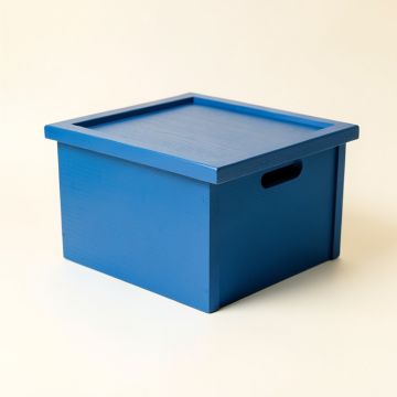 Harbor Arc Low Toy Storage Unit - Blue (synthetic illustration; no displayed measurements)