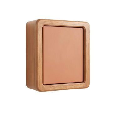 Alder Bend Wall-Mounted Entry Cabinet - Terracotta