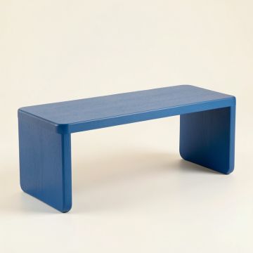 Oak Bridge Indoor Bench - Blue (synthetic illustration; no displayed measurements)