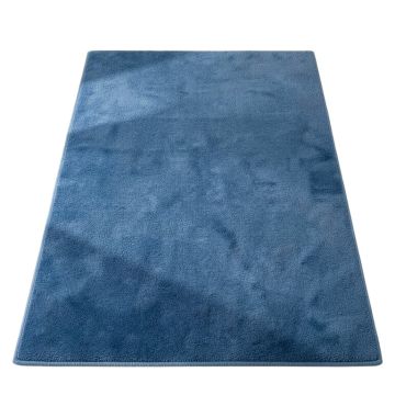 Slate Arc Rectangular Area Rug - Blue