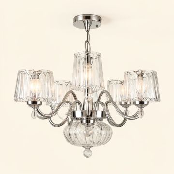 Saltford 5-Light Unique Tiered Chandelier (synthetic illustration; no displayed measurements)
