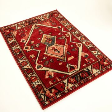 Boyd Geometric Hand-Tufted Wool Red/Multi-Color Area Rug (synthetic illustration; no displayed measurements)