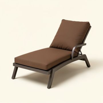 Achary Outdoor Reclining Chaise Lounge With Cushion (synthetic illustration; no displayed measurements)