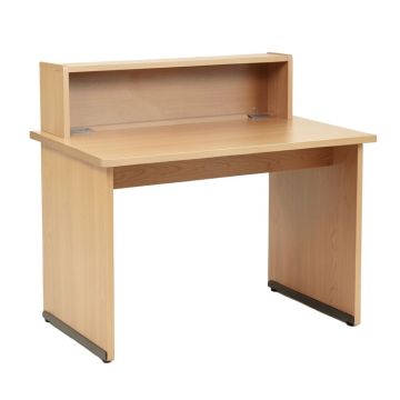 Simple Style Study Desk With Hutch