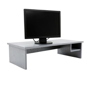 Cliff Bend Desktop Monitor Riser - Gray (synthetic illustration; no displayed measurements)