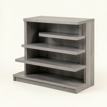 Moss Crest Desktop Shelving Unit - Gray (synthetic illustration; no displayed measurements)