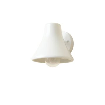 Vale Branch Wall Sconce Mounted On A Plain Wall - White